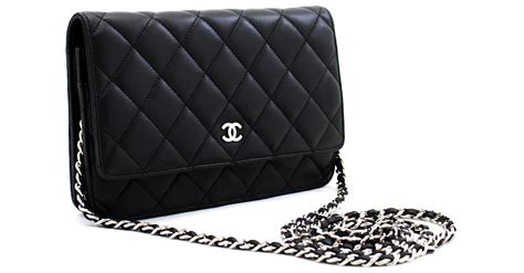 chanel portafoglio tracolla|Chanel Woc portafoglio con catena classico.